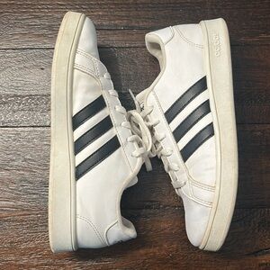 Adidas Grand Court White and Black Classic Sneakers